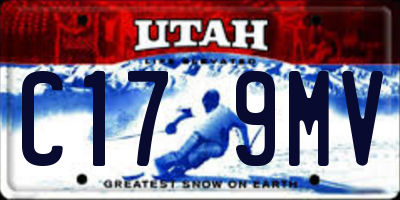 UT license plate C179MV