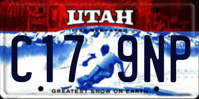 UT license plate C179NP