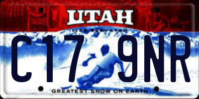 UT license plate C179NR