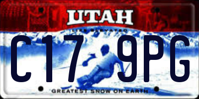 UT license plate C179PG
