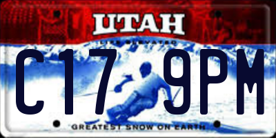 UT license plate C179PM