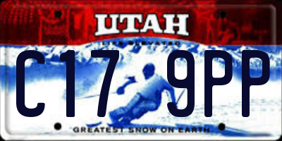 UT license plate C179PP