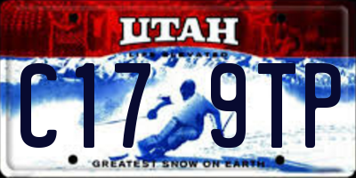 UT license plate C179TP