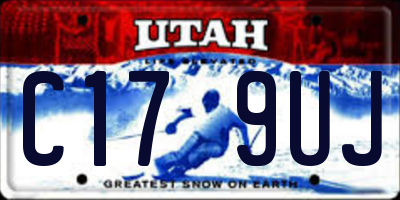 UT license plate C179UJ