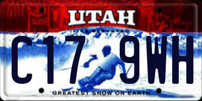 UT license plate C179WH