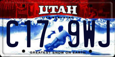UT license plate C179WJ