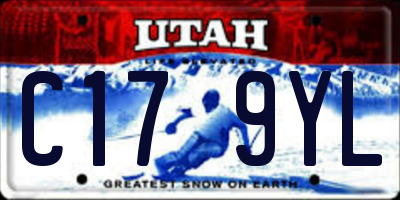 UT license plate C179YL