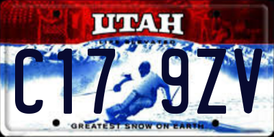 UT license plate C179ZV