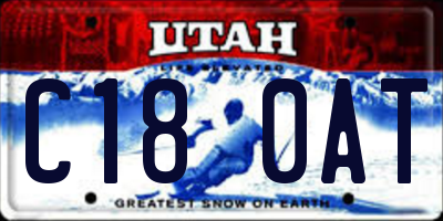 UT license plate C180AT