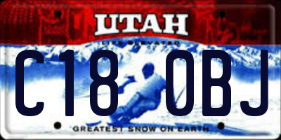 UT license plate C180BJ