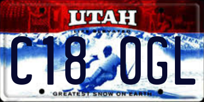 UT license plate C180GL