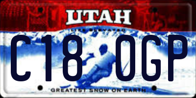 UT license plate C180GP