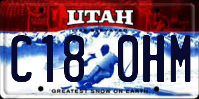 UT license plate C180HM