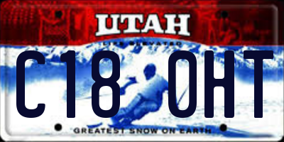 UT license plate C180HT