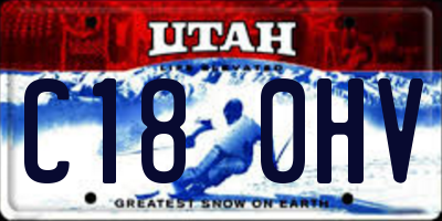 UT license plate C180HV