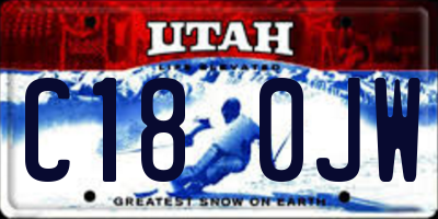 UT license plate C180JW