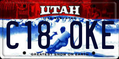 UT license plate C180KE