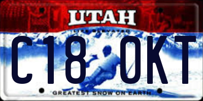 UT license plate C180KT
