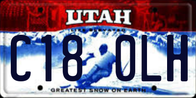 UT license plate C180LH