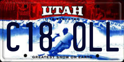 UT license plate C180LL