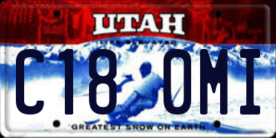 UT license plate C180MI