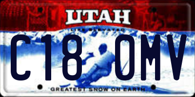 UT license plate C180MV