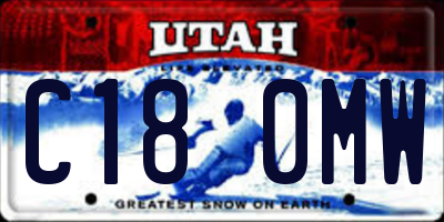 UT license plate C180MW