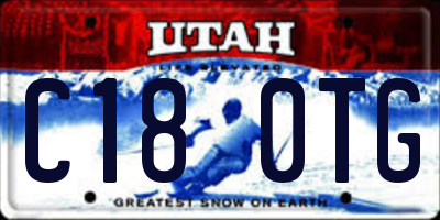 UT license plate C180TG