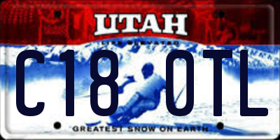 UT license plate C180TL