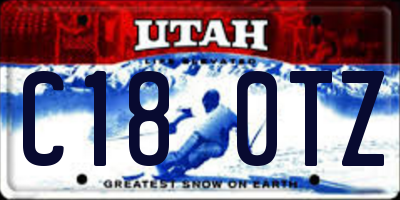 UT license plate C180TZ