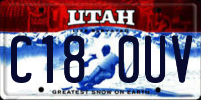 UT license plate C180UV