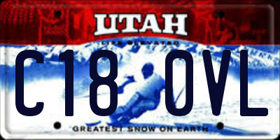 UT license plate C180VL
