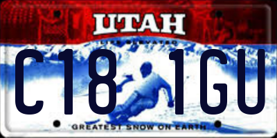 UT license plate C181GU