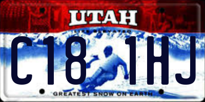 UT license plate C181HJ