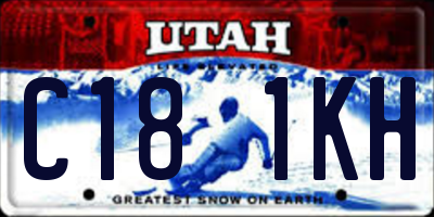 UT license plate C181KH