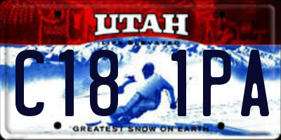 UT license plate C181PA