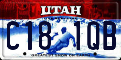 UT license plate C181QB