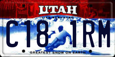 UT license plate C181RM