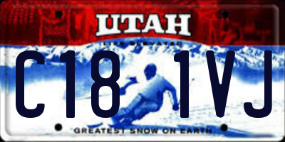 UT license plate C181VJ