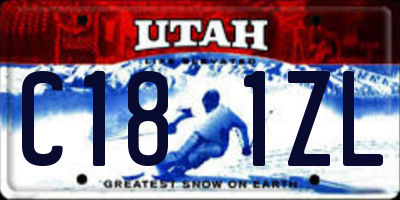 UT license plate C181ZL