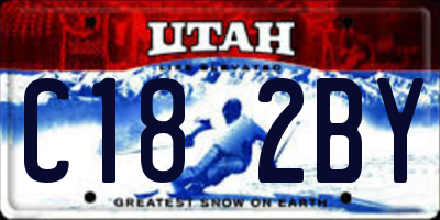 UT license plate C182BY