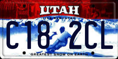 UT license plate C182CL