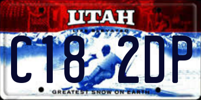 UT license plate C182DP