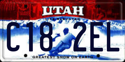 UT license plate C182EL