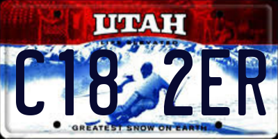 UT license plate C182ER