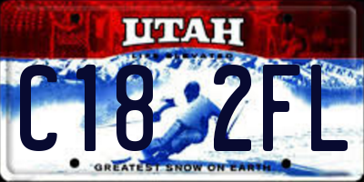 UT license plate C182FL