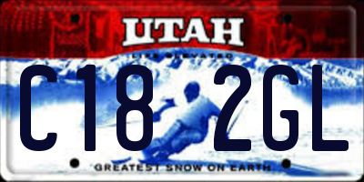 UT license plate C182GL