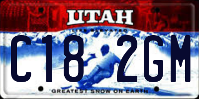 UT license plate C182GM