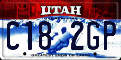 UT license plate C182GP