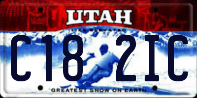 UT license plate C182IC